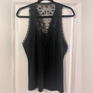 BKE Black Racer Back Lace Size Medium
